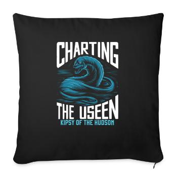 Hudson River Monster Kipsy Cryptozoology Cryptid - Sofa pillowcase 17,3'' x 17,3'' (45 x 45 cm) - black - Front