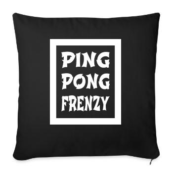 joke table tennis techniques - Sofakissenbezug 45 x 45 cm - Schwarz - Vorne