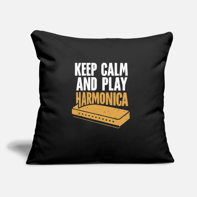 Harmonica Playing Gift Sofa pillowcase 17,3'' x 17,3'' (45 x 45 cm)
