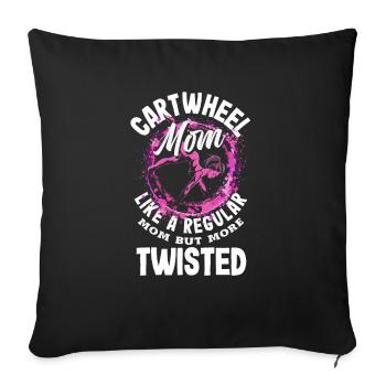 Cool Wheel Stroke Gymnastics Gymnastics - Sofa pillowcase 17,3'' x 17,3'' (45 x 45 cm) - black - Front