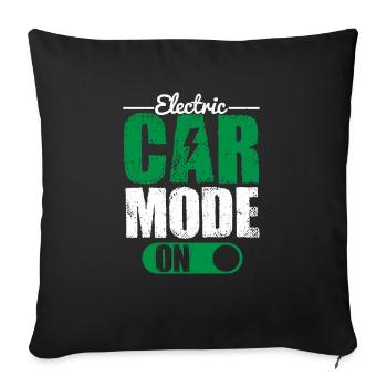 Electric Car Mode On EV Driver Electric Vehicle - Sofakissenbezug 45 x 45 cm - Schwarz - Vorne