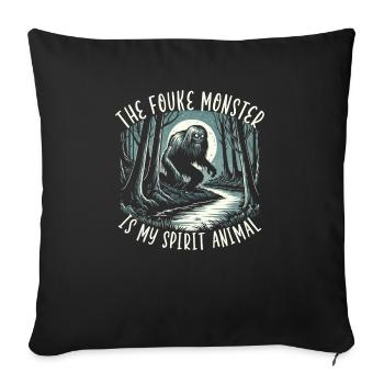 Fouke Monster Southern Sasquatch Cryptozoologie - Housse de coussin décorative 45 x 45 cm - noir - Devant