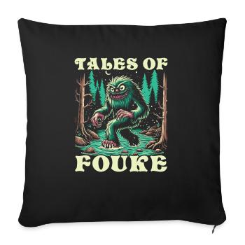 Monstre de Fouke Sasquatch du Sud Cryptozoologie - Housse de coussin décorative 45 x 45 cm - noir - Devant