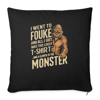Fouke Monster Southern Sasquatch Kryptozoologie - Sofakissenbezug 45 x 45 cm - Schwarz - Vorne
