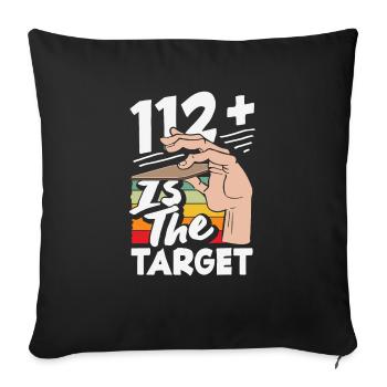 Beer mat turn over game beer - Sofa pillowcase 17,3'' x 17,3'' (45 x 45 cm) - black - Front