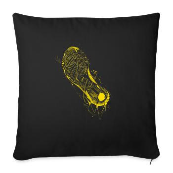 Running design for runners at the marathon - Sofa pillowcase 17,3'' x 17,3'' (45 x 45 cm) - black - Front