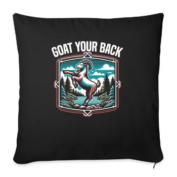 Funny Goat Yoga Meditation Yoga Instructor Namaste - Sofa pillowcase 17,3'' x 17,3'' (45 x 45 cm) - black - Front