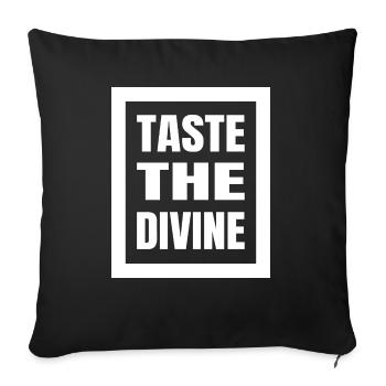 flavor combinations cool culinary indulgence - Sofa pillowcase 17,3'' x 17,3'' (45 x 45 cm) - black - Front