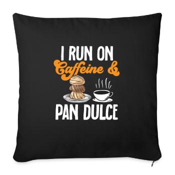Concha Hispanic Mexican Pan Dulce - Sofa pillowcase 17,3'' x 17,3'' (45 x 45 cm) - black - Front