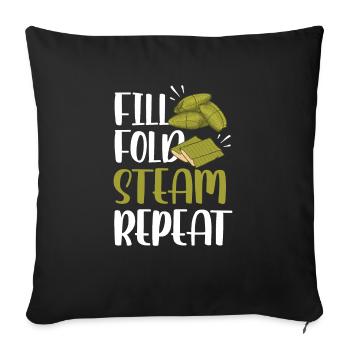 Mexican Food Tamale - Sofa pillowcase 17,3'' x 17,3'' (45 x 45 cm) - black - Front