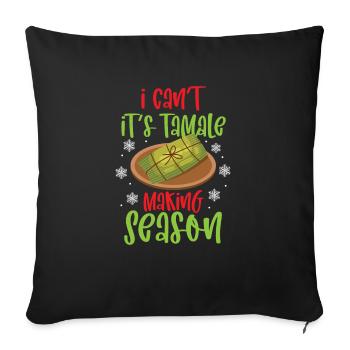 Mexikanisches Essen Tamale - Sofakissenbezug 45 x 45 cm - Schwarz - Vorne