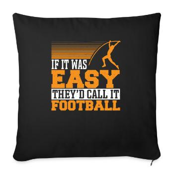 Pole Vaulter Gift - Sofa pillowcase 17,3'' x 17,3'' (45 x 45 cm) - black - Front