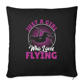 Pole Vaulter Gift - Sofa pillowcase 17,3'' x 17,3'' (45 x 45 cm) - black - Front