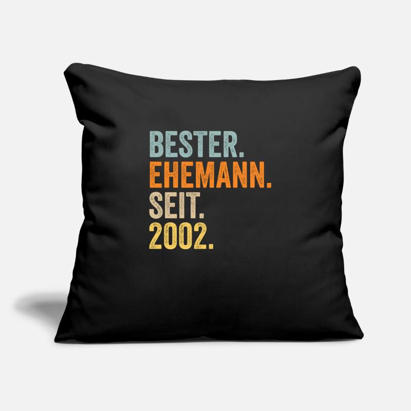 Valentinstag Bester Ehemann Seit 2002 Sofakissenbezug 45 x 45 cm