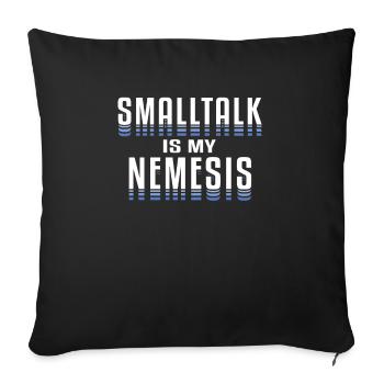 Personnalité Intj : Introvertis - Housse de coussin décorative 45 x 45 cm - noir - Devant