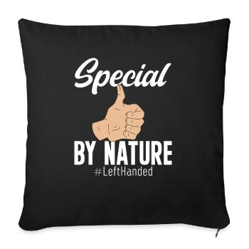 Gaucher - Housse de coussin décorative 45 x 45 cm - noir - Devant