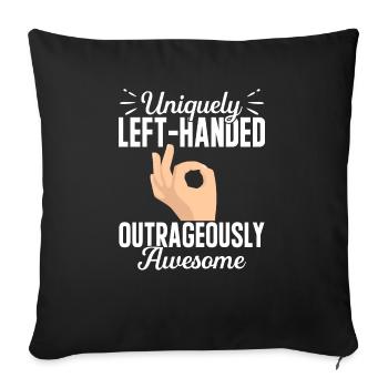 Gaucher - Housse de coussin décorative 45 x 45 cm - noir - Devant