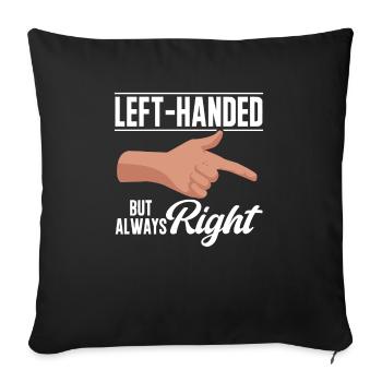Gaucher - Housse de coussin décorative 45 x 45 cm - noir - Devant