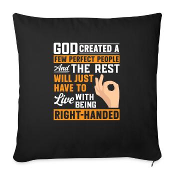 Gaucher - Housse de coussin décorative 45 x 45 cm - noir - Devant
