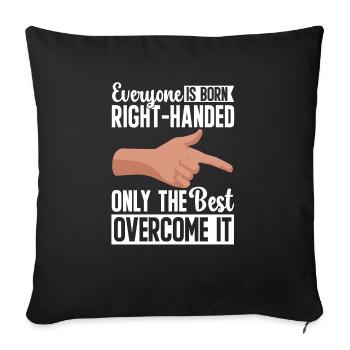 Gaucher - Housse de coussin décorative 45 x 45 cm - noir - Devant