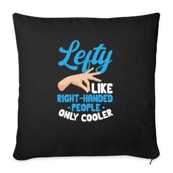 Gaucher - Housse de coussin décorative 45 x 45 cm - noir - Devant