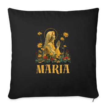 Maria - Sofa pillowcase 17,3'' x 17,3'' (45 x 45 cm) - black - Front