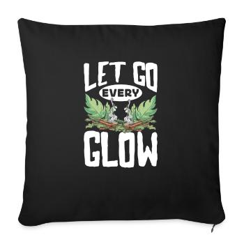 Smudge Sage Feather Spiritual Smudging - Sofa pillowcase 17,3'' x 17,3'' (45 x 45 cm) - black - Front