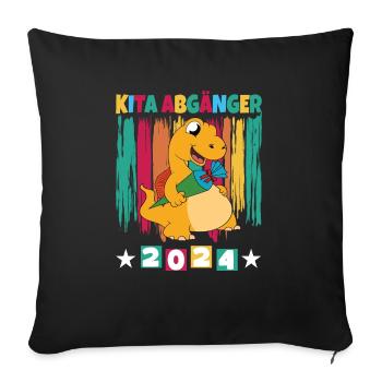 Daycare Leavers 2024 School Enrollment 2024 - Sofa pillowcase 17,3'' x 17,3'' (45 x 45 cm) - black - Front