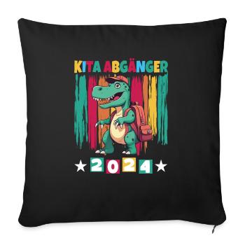 Daycare Leavers 2024 School Enrollment 2024 - Sofa pillowcase 17,3'' x 17,3'' (45 x 45 cm) - black - Front