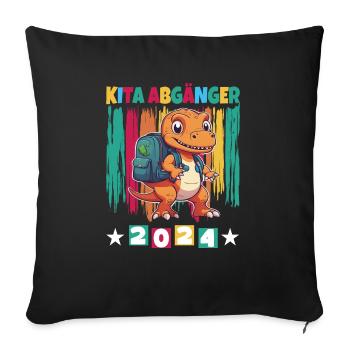 Daycare Leavers 2024 School Enrollment 2024 - Sofa pillowcase 17,3'' x 17,3'' (45 x 45 cm) - black - Front
