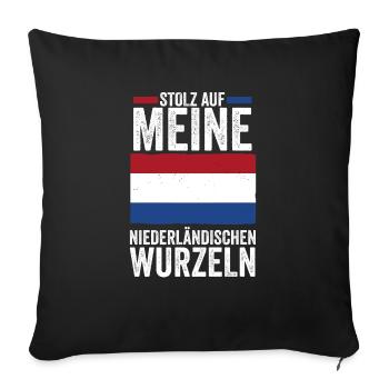 Pays-Bas Pays-Bas Pays-Bas - Housse de coussin décorative 45 x 45 cm - noir - Devant