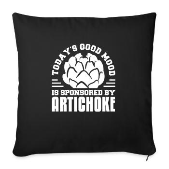 Today's Good Mood Is Sponsored By Artichoke - Sofakissenbezug 45 x 45 cm - Schwarz - Vorne