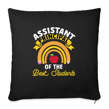 Deputy Principal - Sofa pillowcase 17,3'' x 17,3'' (45 x 45 cm) - black - Front