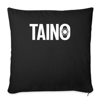 Taino Indian Puerto Rico Boricua Puerto Rican - Sofa pillowcase 17,3'' x 17,3'' (45 x 45 cm) - black - Front