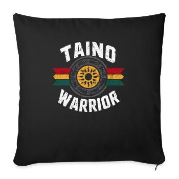 Taino Indian Puerto Rico Boricua Puerto Rican - Sofa pillowcase 17,3'' x 17,3'' (45 x 45 cm) - black - Front
