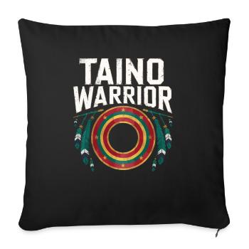 Taino Indian Puerto Rico Boricua Puerto Rican - Sofa pillowcase 17,3'' x 17,3'' (45 x 45 cm) - black - Front