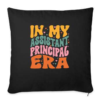 Deputy Principal - Sofa pillowcase 17,3'' x 17,3'' (45 x 45 cm) - black - Front