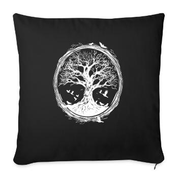 Shinrin Yoku Japanese Art Nature Forest - Sofakissenbezug 45 x 45 cm - Schwarz - Vorne
