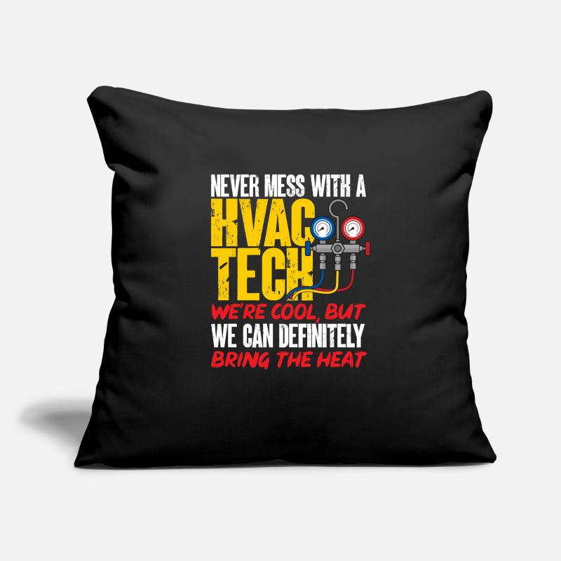 Chauffage, Climatisation, Ventilation, Technicien Housse de coussin décorative 45 x 45 cm