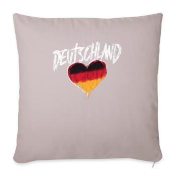 Allemagne Allemagne Allemand GER Almanya Alemania - Housse de coussin décorative 45 x 45 cm - taupe clair - Devant