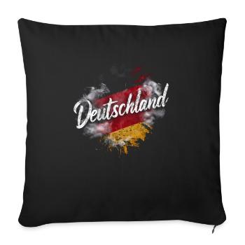 Germany German German GER Almanya Alemania - Sofa pillowcase 17,3'' x 17,3'' (45 x 45 cm) - black - Front