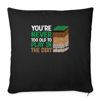 Dear Soil Science Agricultural Scientist - Sofa pillowcase 17,3'' x 17,3'' (45 x 45 cm) - black - Front