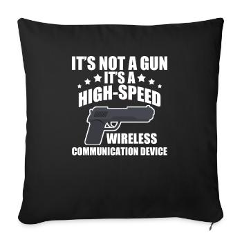 Its Not A Gun Meme - Funny Its Not A Gun - Sofakissenbezug 45 x 45 cm - Schwarz - Vorne