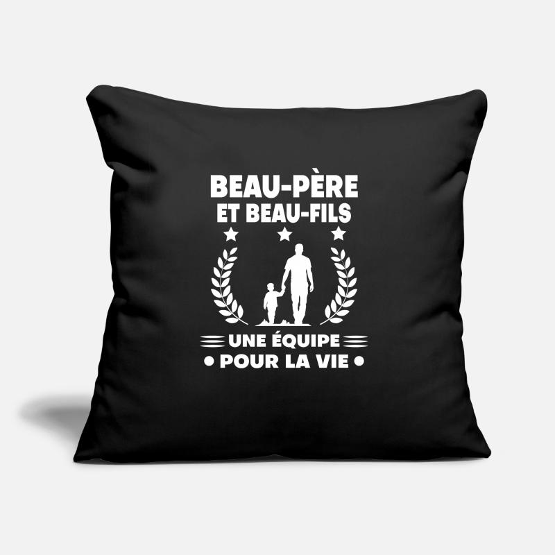 Step-dad Step-dad Stepson Team Sofa pillowcase 17,3'' x 17,3'' (45 x 45 cm)