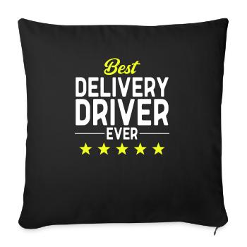 Supplier Package Delivery - Sofa pillowcase 17,3'' x 17,3'' (45 x 45 cm) - black - Front