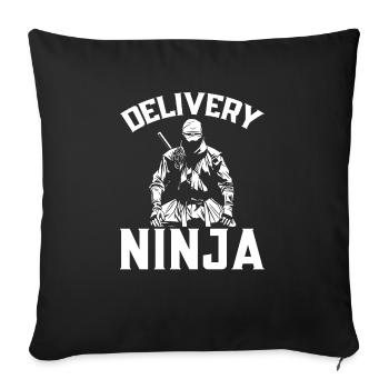 Supplier Package Delivery - Sofa pillowcase 17,3'' x 17,3'' (45 x 45 cm) - black - Front