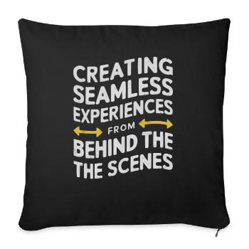 Backend-Entwickler Programmierung Softwareprogrammierer - Sofakissenbezug 45 x 45 cm - Schwarz - Vorne