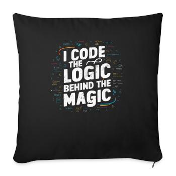 Backend-Entwickler Programmierung Softwareprogrammierer - Sofakissenbezug 45 x 45 cm - Schwarz - Vorne