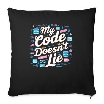 Backend-Entwickler Programmierung Softwareprogrammierer - Sofakissenbezug 45 x 45 cm - Schwarz - Vorne