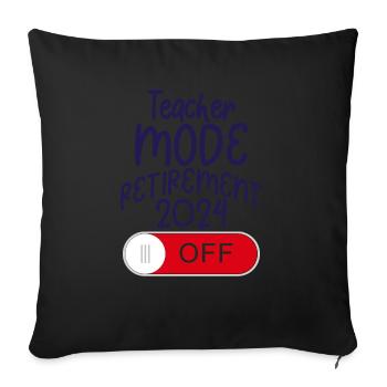 School's Out Forever Retirement 2024 Retired - Sofakissenbezug 45 x 45 cm - Schwarz - Vorne